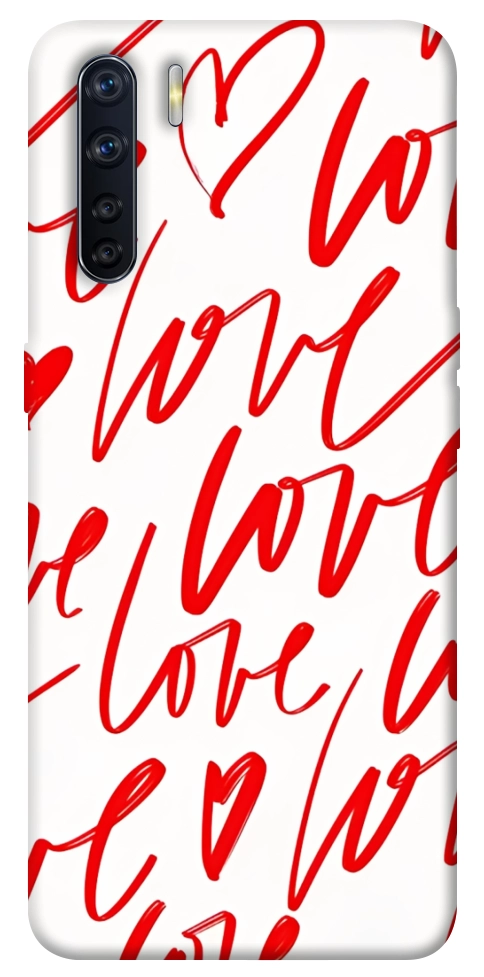 Чехол Love handwriting для Oppo A91