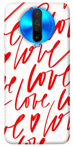 Чехол Love handwriting для Xiaomi Poco X2