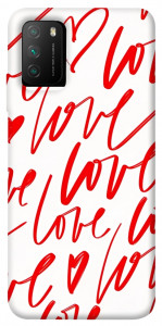 Чехол Love handwriting для Xiaomi Poco M3