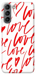 Чехол Love handwriting для Galaxy S21