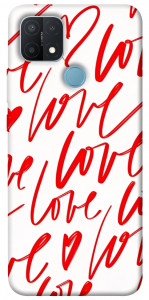 Чехол Love handwriting для Oppo A15