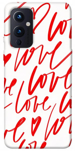 Чехол Love handwriting для OnePlus 9