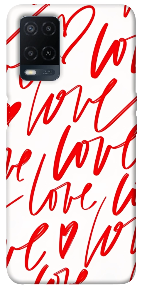 Чехол Love handwriting для Oppo A54 4G