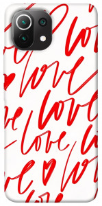 Чохол Love handwriting для Xiaomi Mi 11 Lite