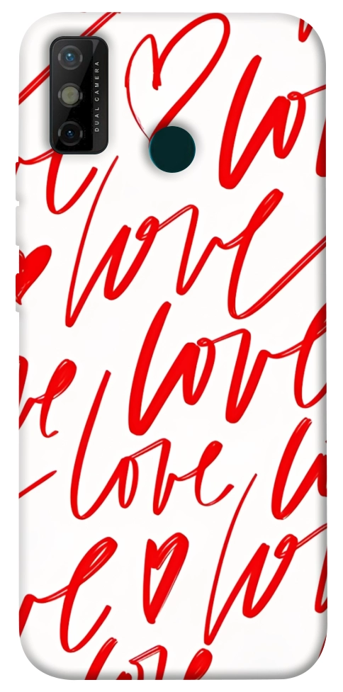 Чехол Love handwriting для TECNO Spark 6 Go