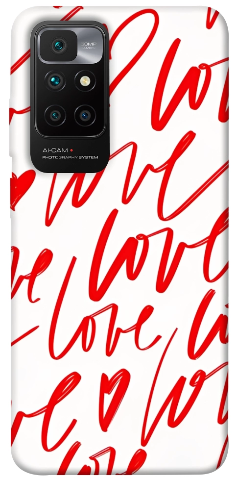 Чехол Love handwriting для Xiaomi Redmi 10