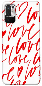 Чехол Love handwriting для Xiaomi Poco M3 Pro