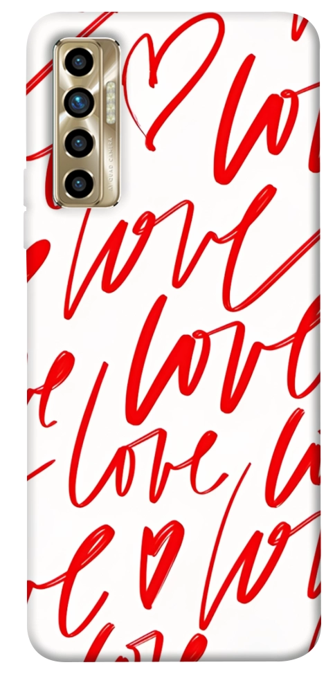 Чехол Love handwriting для TECNO Camon 17P