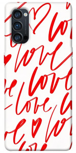 Чохол Love handwriting для Oppo Reno 4 Pro 5G