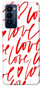 Чохол Love handwriting для Tecno Camon 18 P