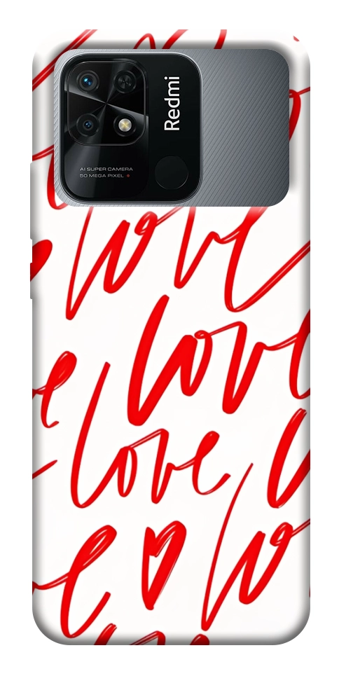 Чехол Love handwriting для Xiaomi Redmi 10C