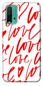 Чехол Love handwriting для Xiaomi Redmi 9T