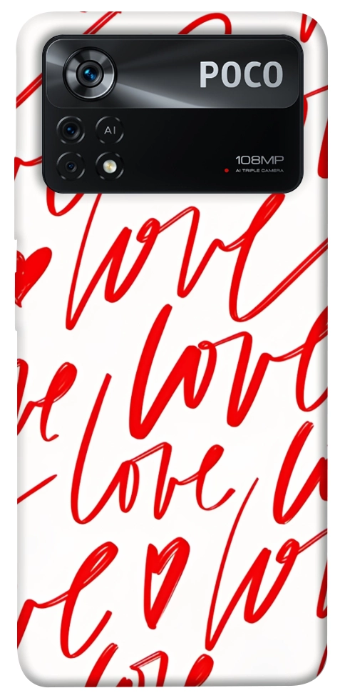 Чехол Love handwriting для Xiaomi Poco X4 Pro
