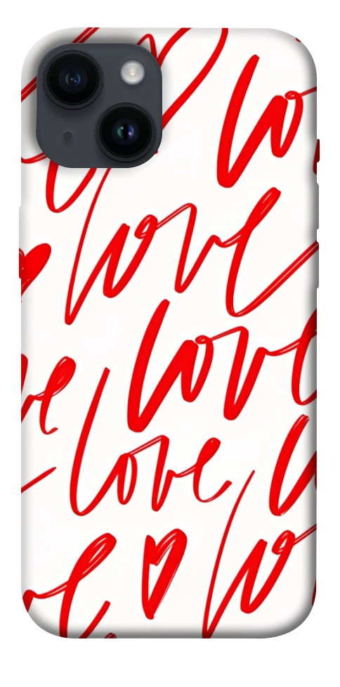 Чохол Love handwriting для iPhone 14