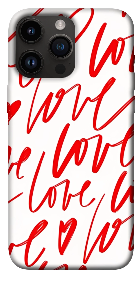 Чехол Love handwriting для iPhone 14 Pro Max