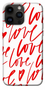 Чохол Love handwriting для iPhone 14 Pro Max