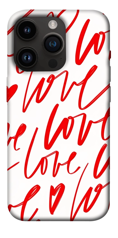 Чехол Love handwriting для iPhone 14 Pro