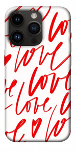 Чохол Love handwriting для iPhone 14 Pro