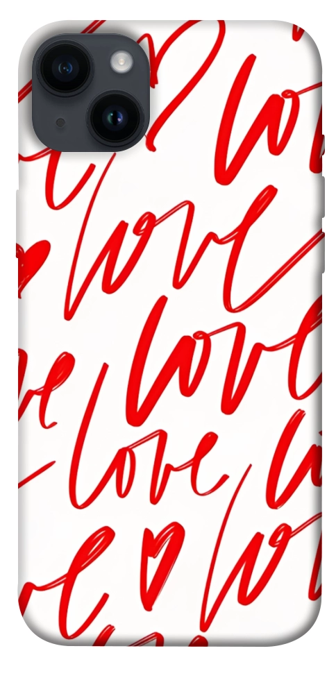 Чехол Love handwriting для iPhone 14 Plus