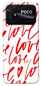 Чохол Love handwriting для Xiaomi Poco C40