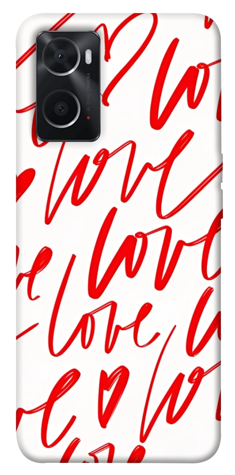 Чехол Love handwriting для Oppo A76 4G