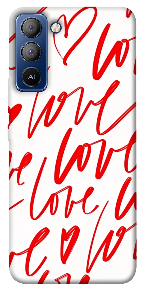Чехол Love handwriting для TECNO Pop 5 Pro