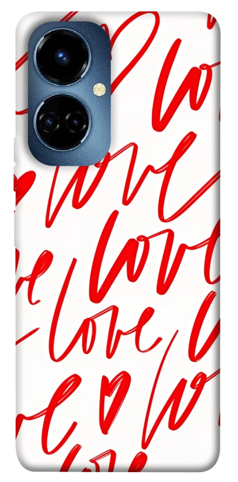 Чехол Love handwriting для TECNO Camon 19 (CI6n)