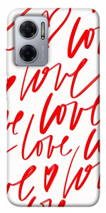 Чехол Love handwriting для Xiaomi Redmi Note 11E