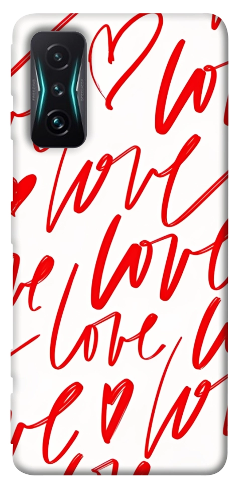 Чехол Love handwriting для Xiaomi Redmi K50 Gaming