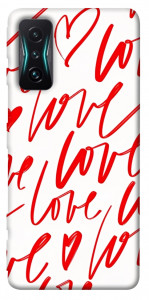 Чехол Love handwriting для Xiaomi Redmi K50 Gaming