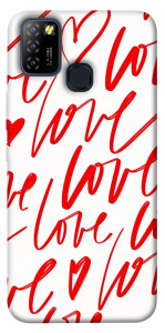 Чехол Love handwriting для Infinix Hot 10 Lite