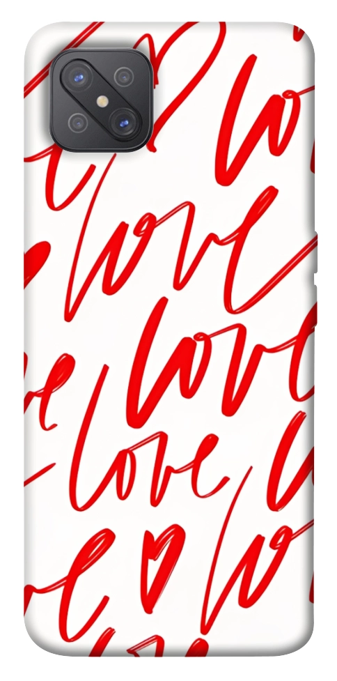 Чехол Love handwriting для Oppo A92s