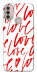 Чехол Love handwriting для Motorola Moto E40