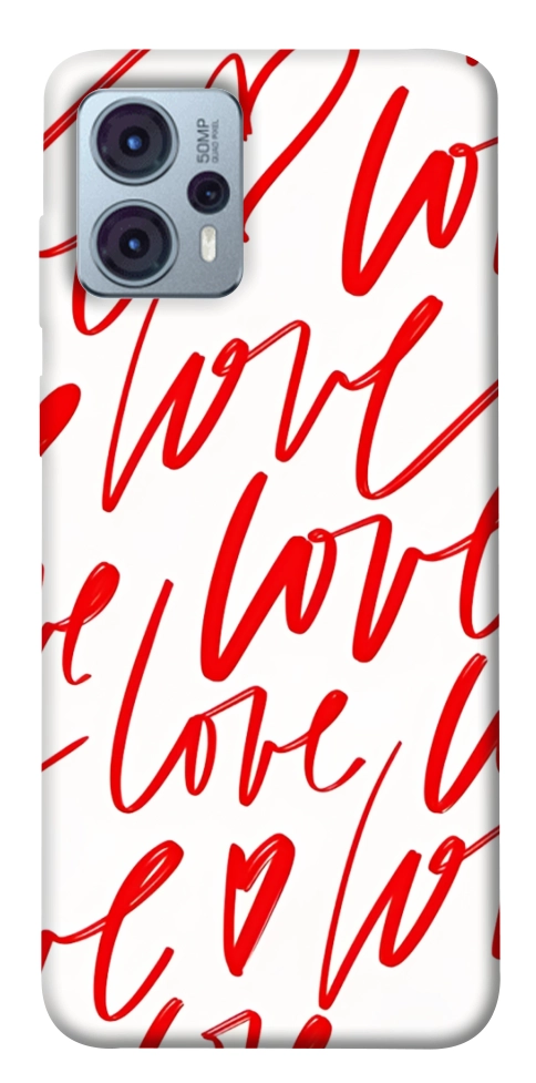 Чехол Love handwriting для Motorola Moto G23