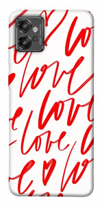 Чохол Love handwriting для Motorola Moto G32