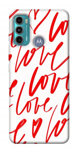 Чехол Love handwriting для Motorola Moto G60