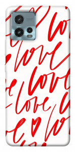 Чехол Love handwriting для Motorola Moto G72