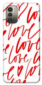 Чохол Love handwriting для Nokia G11