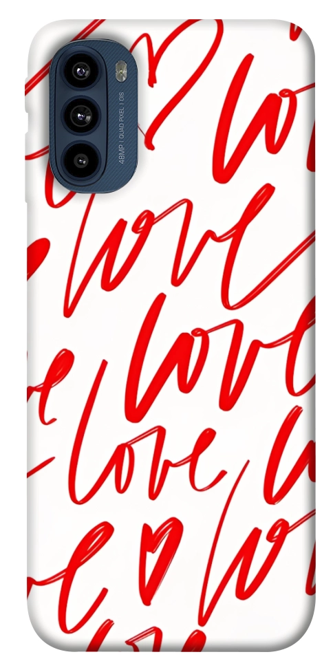 Чехол Love handwriting для Motorola Moto G41