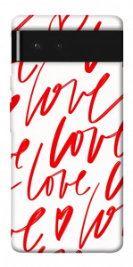 Чехол Love handwriting для Google Pixel 6