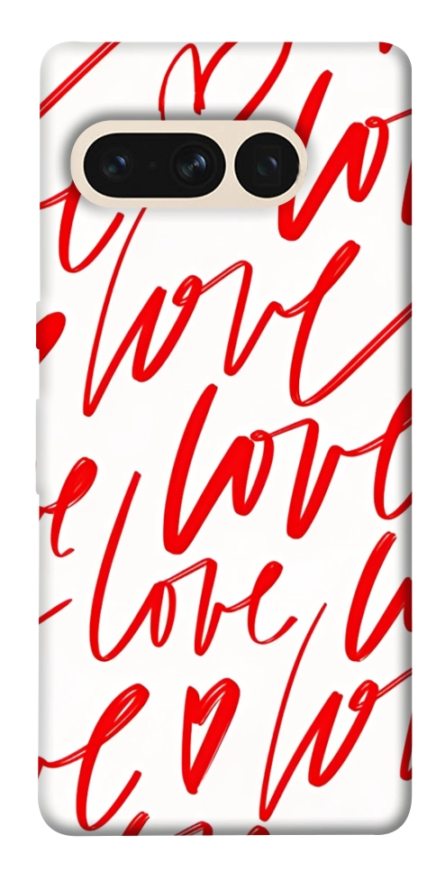 Чехол Love handwriting для Google Pixel 7 Pro