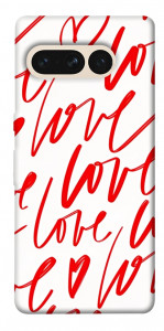 Чехол Love handwriting для Google Pixel 7 Pro