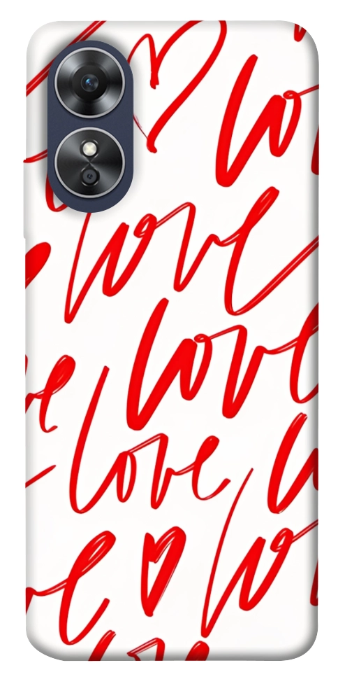 Чохол Love handwriting для Oppo A17