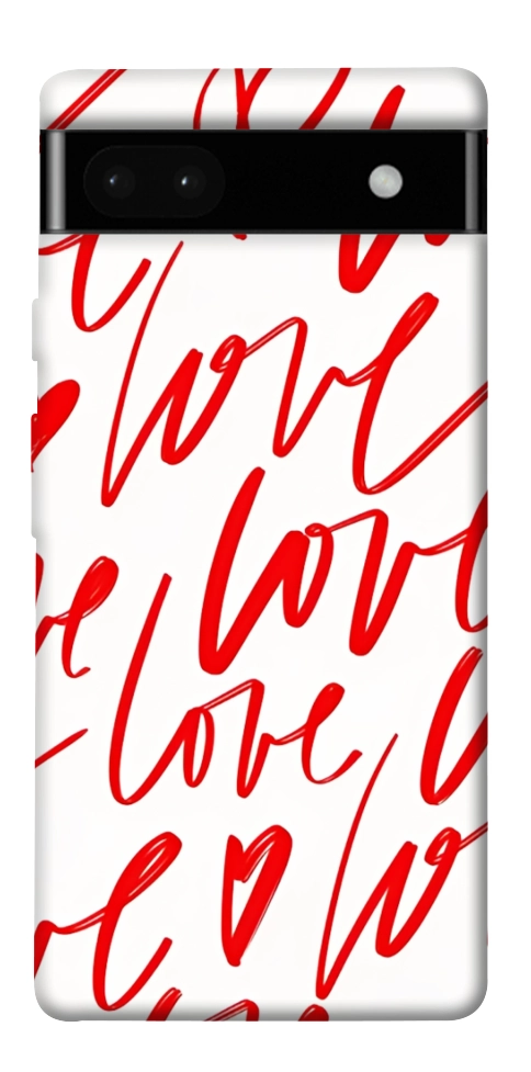 Чехол Love handwriting для Google Pixel 6A