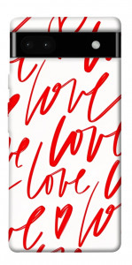 Чехол Love handwriting для Google Pixel 6A