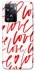 Чехол Love handwriting для Oppo A77s