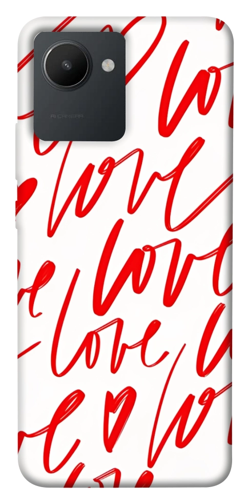 Чехол Love handwriting для Realme C30s