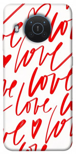 Чехол Love handwriting для Nokia X20
