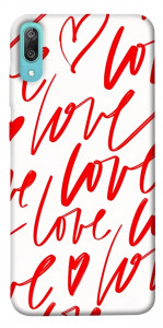 Чехол Love handwriting для Huawei Y6 Pro (2019)