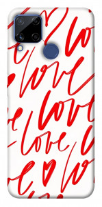 Чехол Love handwriting для Realme C15